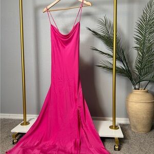 Astr Hot Pink Maxi Dress size L